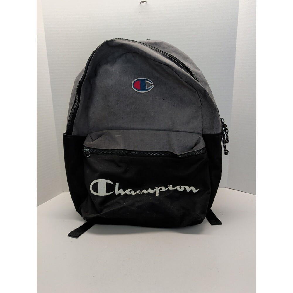 Champion Manuscript Athletic Multi-use Heather Gray & Black Canvas Backpack